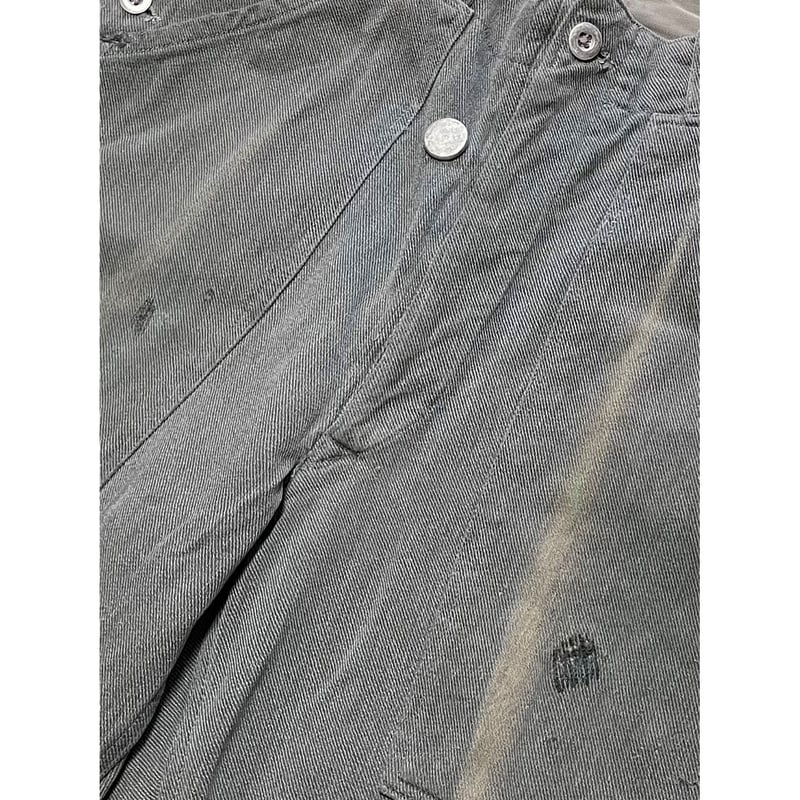 USED スイス軍 デニムワークパンツ メタルボタン 32/28相当 38