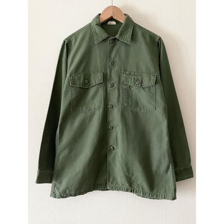VINTAGE 60's  US ARMY OG107 ユーティリティシャツ 15 1/2×33 シャツ袖2nd