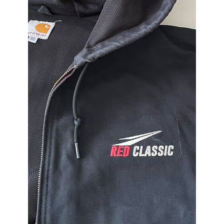 USED USA製 carhartt アクティブパーカー　中サーマル　黒 3XL