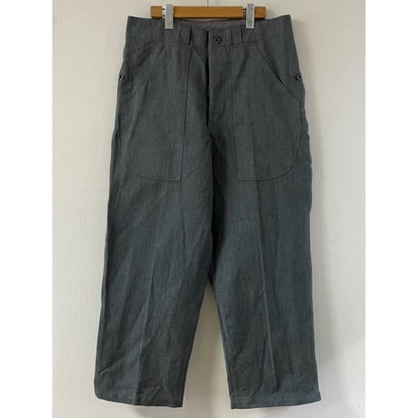USED スイス軍　デニムワークパンツ 34/28相当　26
