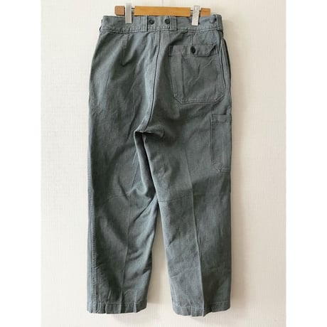 USED 80's スイス軍　デニムワークパンツ 45/72