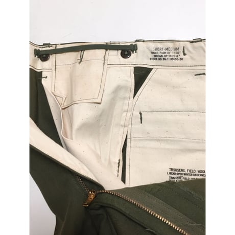 DEAD STOCK US  ARMY M51 ウールトラウザー　MEDIUM-SHORT デッドストック