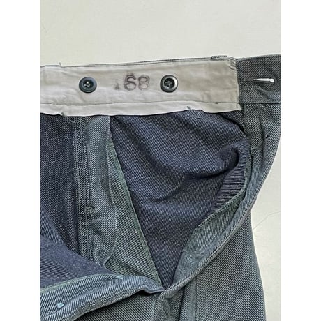 USED スイス軍　デニムワークパンツ 32/28相当 51