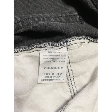 USED Lee ブラックデニム REGULAR FIT 36/32