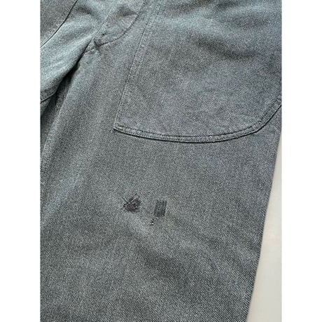 USED スイス軍　デニムワークパンツ　メタルボタン 34/28相当 73