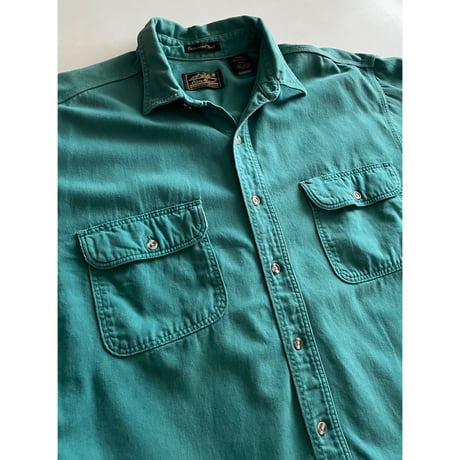 USED 90's アメリカ製　EDDIE BAUER ツイルシャツ L