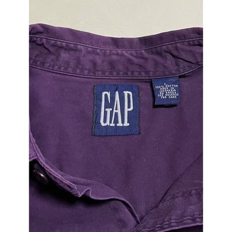 USED 90's OLD  GAP シャツ　L パープル