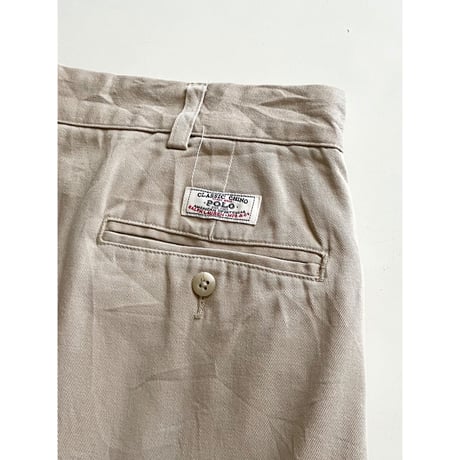 USED POLO ラルフローレン 90's ツータックチノ 34/30 ANDREW