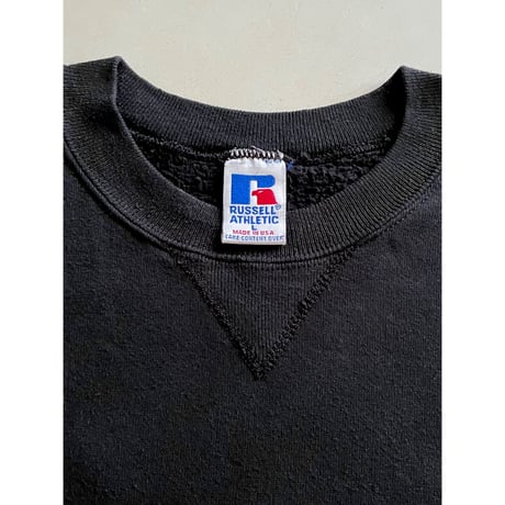 USED 90's RUSSELL ATHLETIC スウェットシャツ　黒 L