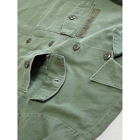 VINTAGE 70's US ARMY OG107 ユーティリティシャツ 4th 16 1/2×34