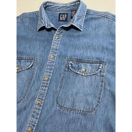 USED 90's OLD  GAP デニムシャツ L
