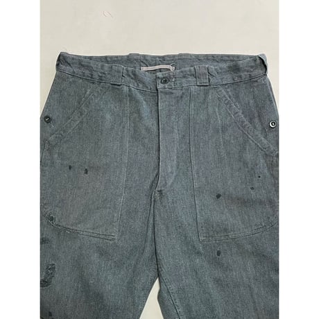 USED スイス軍　デニムワークパンツ 36/28相当 55