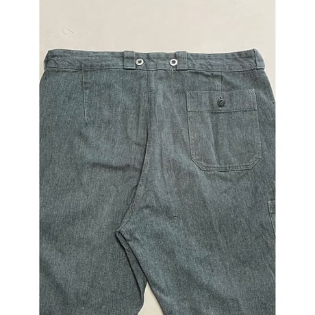 USED スイス軍　デニムワークパンツ 36/28相当 55