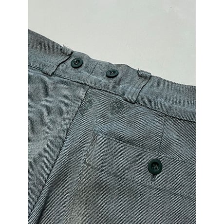 USED スイス軍　デニムワークパンツ 34/30相当 24