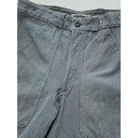 USED スイス軍　デニムワークパンツ メタルボタン　34/28相当 30