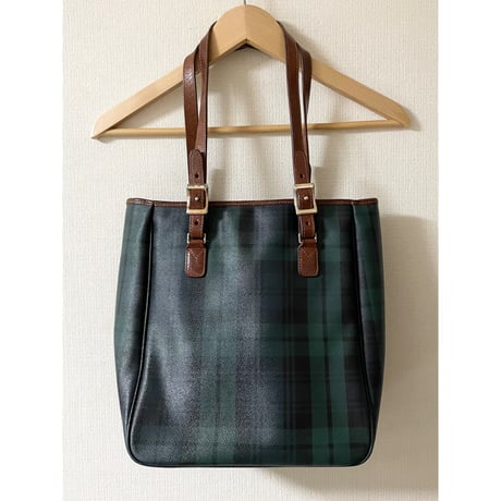 USED Ralph Lauren PVC/レザートートバッグ