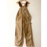 USED Carhartt 80's カーハート ダブルニーオーバーオール　アメリカ製 36/32