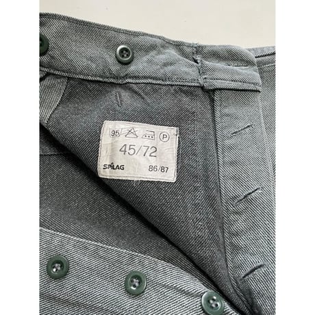 USED 80's スイス軍　デニムワークパンツ 45/72