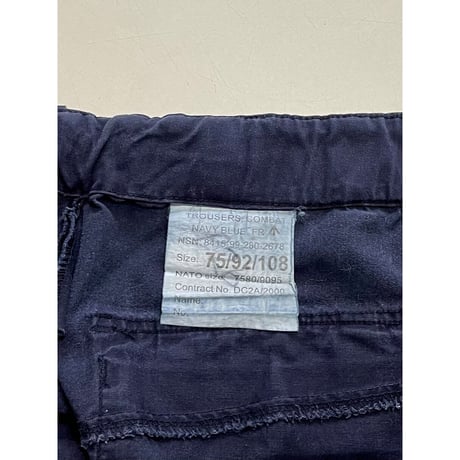 USED イギリス軍　ロイヤルネイビー　カーゴパンツ 斜めポケット 75/92/108