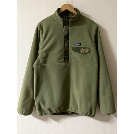 USED patagonia リバーシブルスナップT フリースグリセード Sサイズ