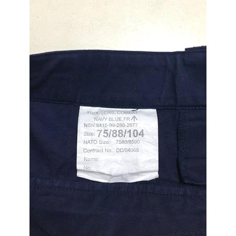 USED ロイヤルネイビー　カーゴパンツ 75/88/104 斜めポケットイギリス軍