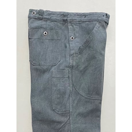 USED スイス軍　デニムワークパンツ メタルボタン　34/28相当 30