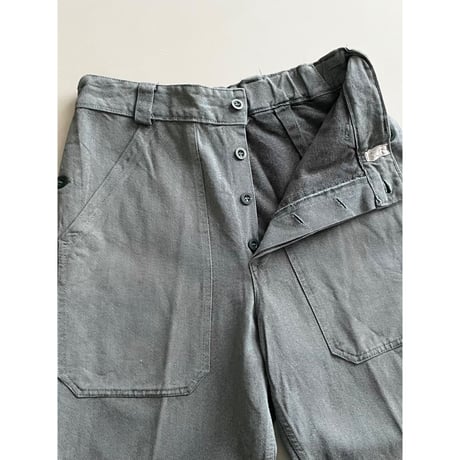 USED 80's スイス軍　デニムワークパンツ 45/80