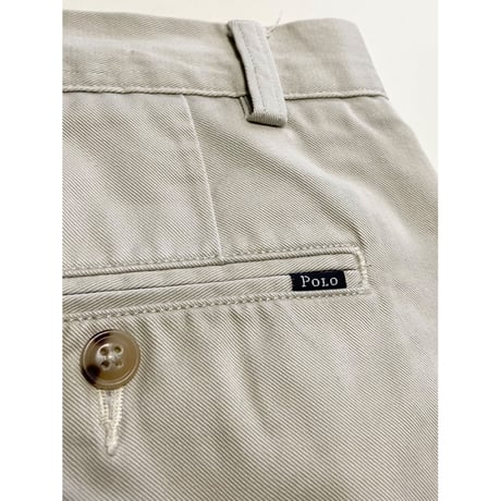 USED POLO ラルフローレン CLASSIC FIT チノショーツ　34 アイボリー