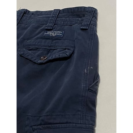 USED POLOラルフローレン カーゴショートパンツ NVY 34