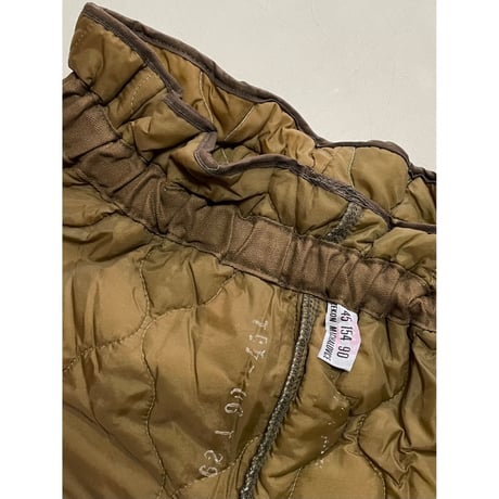 DEAD  STOCK チェコ軍　M85 キルティングライナーパンツ　デッドストック 8