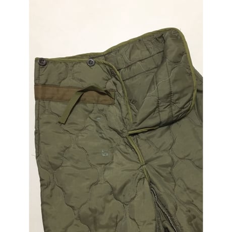 デッドストック チェコ軍　M85 キルティングライナーパンツ　VINTAGE 小さめサイズ　2