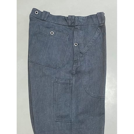 USED スイス軍　デニムワークパンツ 36/28相当 メタルボタン 46