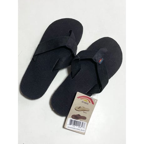 RAINBOW SANDALS メンズ HEMP 黒　SMALL
