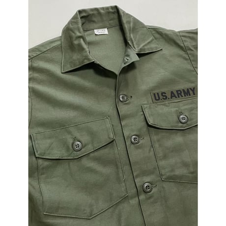 VINTAGE 70's US ARMY OG107 ユーティリティシャツ 4th 14 1/2×31