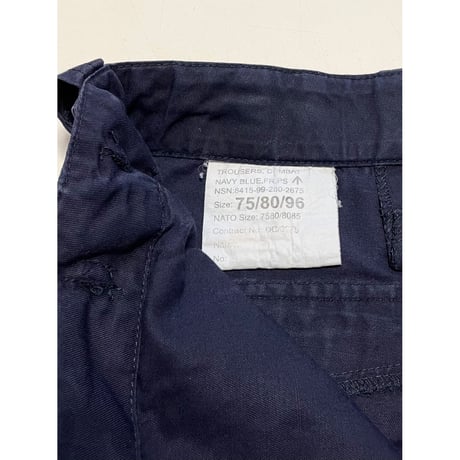 USED イギリス軍　ロイヤルネイビー　カーゴパンツ 斜めポケット 75/80/96