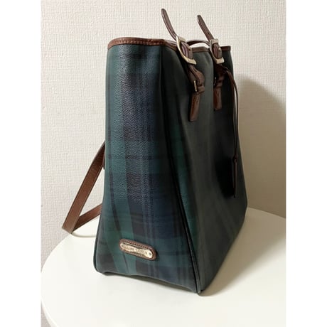 USED Ralph Lauren PVC/レザートートバッグ