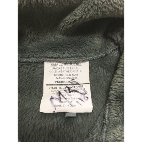 USED 米軍ECWCS GEN3 レベル3 ポーラテックフリースJKT SMALL-REGULAR エクワックス