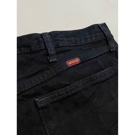 USED RUSTLER ブラックデニム 36/30