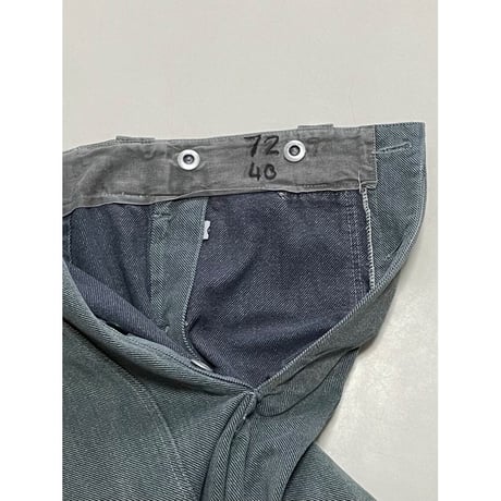 USED スイス軍　デニムワークパンツ 32/28相当 7