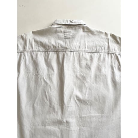 USED 90's OLD  GAP ワークシャツ L アイボリー
