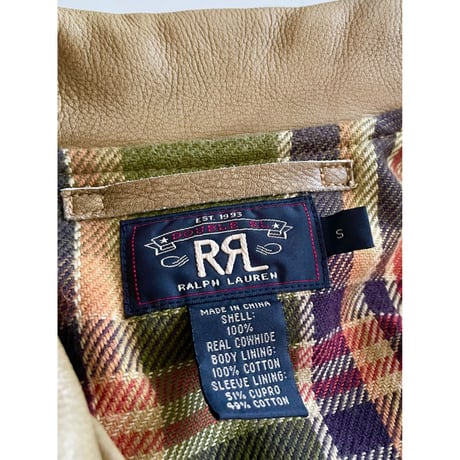 USED RRL ダブルアールエル　 レザージャケット S