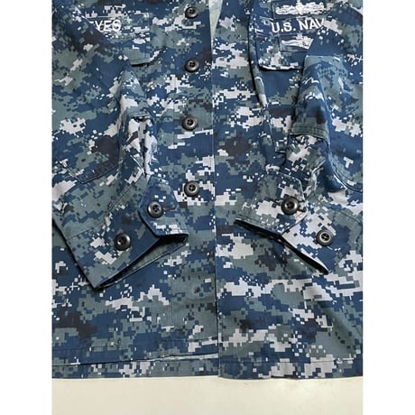 USED US NAVY NWU ワーキングブラウス M-S