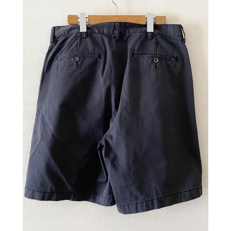 USED POLO ラルフローレン ツータックチノショーツ NVY 34
