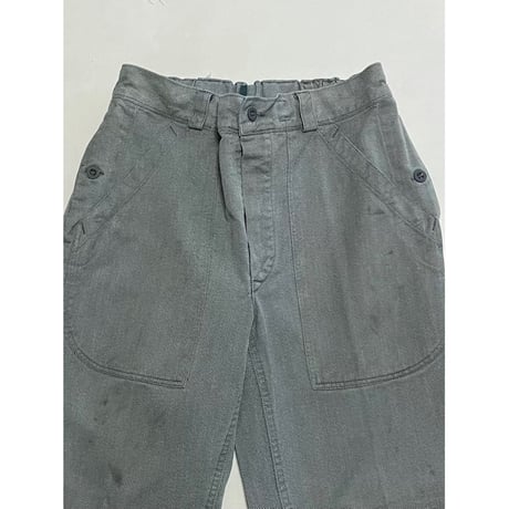 USED スイス軍　デニムワークパンツ 32/28相当 64