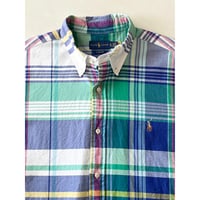 USED RALPH LAUREN CLASSIC FIT オックスフォード　ボタンダウンシャツ XL