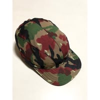 USED 80's スイス軍 M83 アルペンカモ　ワークキャップ M