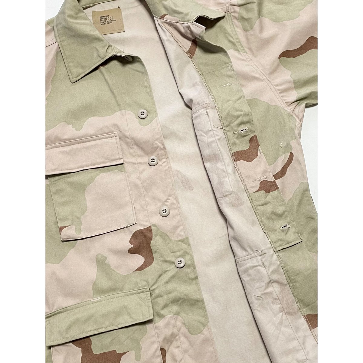 DEAD STOCK US ARMY 3カラーデザートカモ BDU JKT デッド