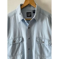 USED 90's OLD  GAP シャンブレーシャツ XL