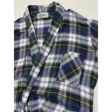 USED LL Bean アメリカ製　タータンチェックガウン MEDIUM