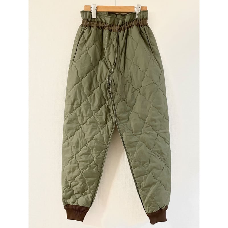 ヴィンテージ ミリタリー 80s チェコ軍 キルティング ライナー パンツ DEAD STOCK チェコ軍 M85 キルティングライナーパンツ 2-47 3